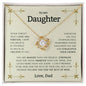 To My Daughter | Love Knot Necklace