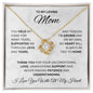 To My Loving Mom | Love Knot Necklace