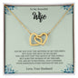 To My Beautiful Wife | Interlocking Hearts necklace