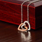 To My Soulmate | Interlocking Hearts necklace